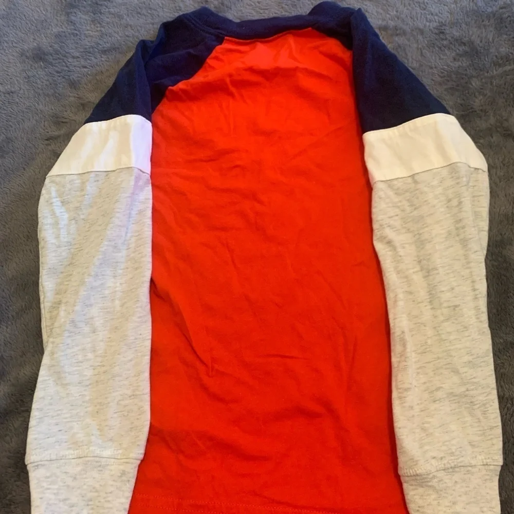 Carter's Red and Blue Long Sleeve Tee Size 6 Pocket